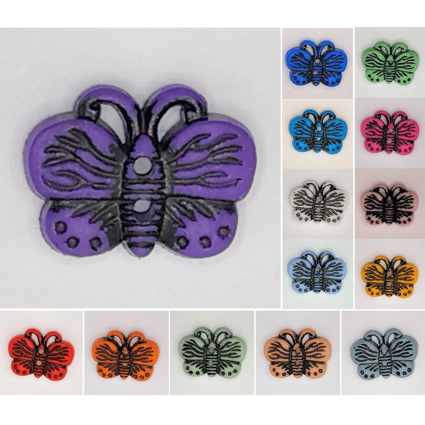 2 Hole Butterfly Button 20mm