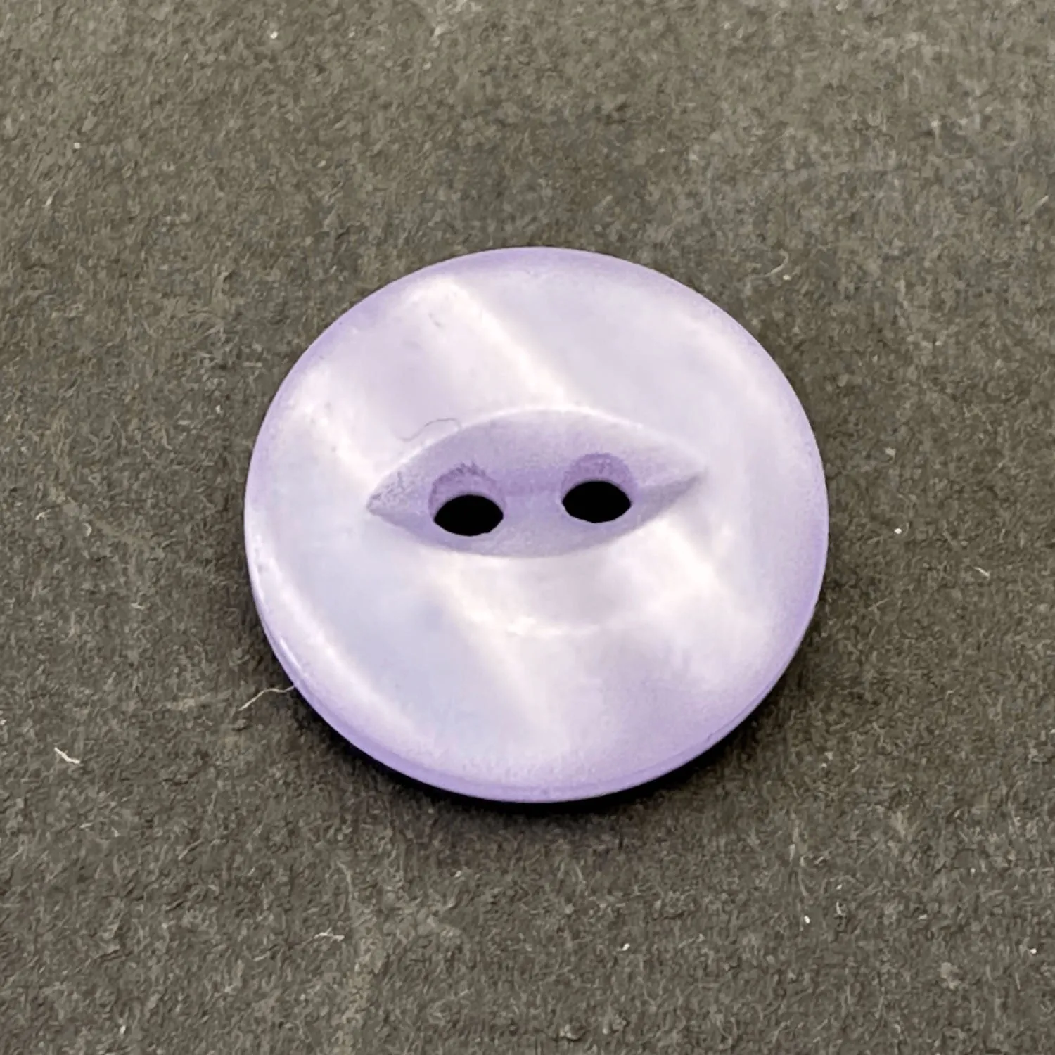 2 Hole Fish Eye Shiny Shirt Button 12mm