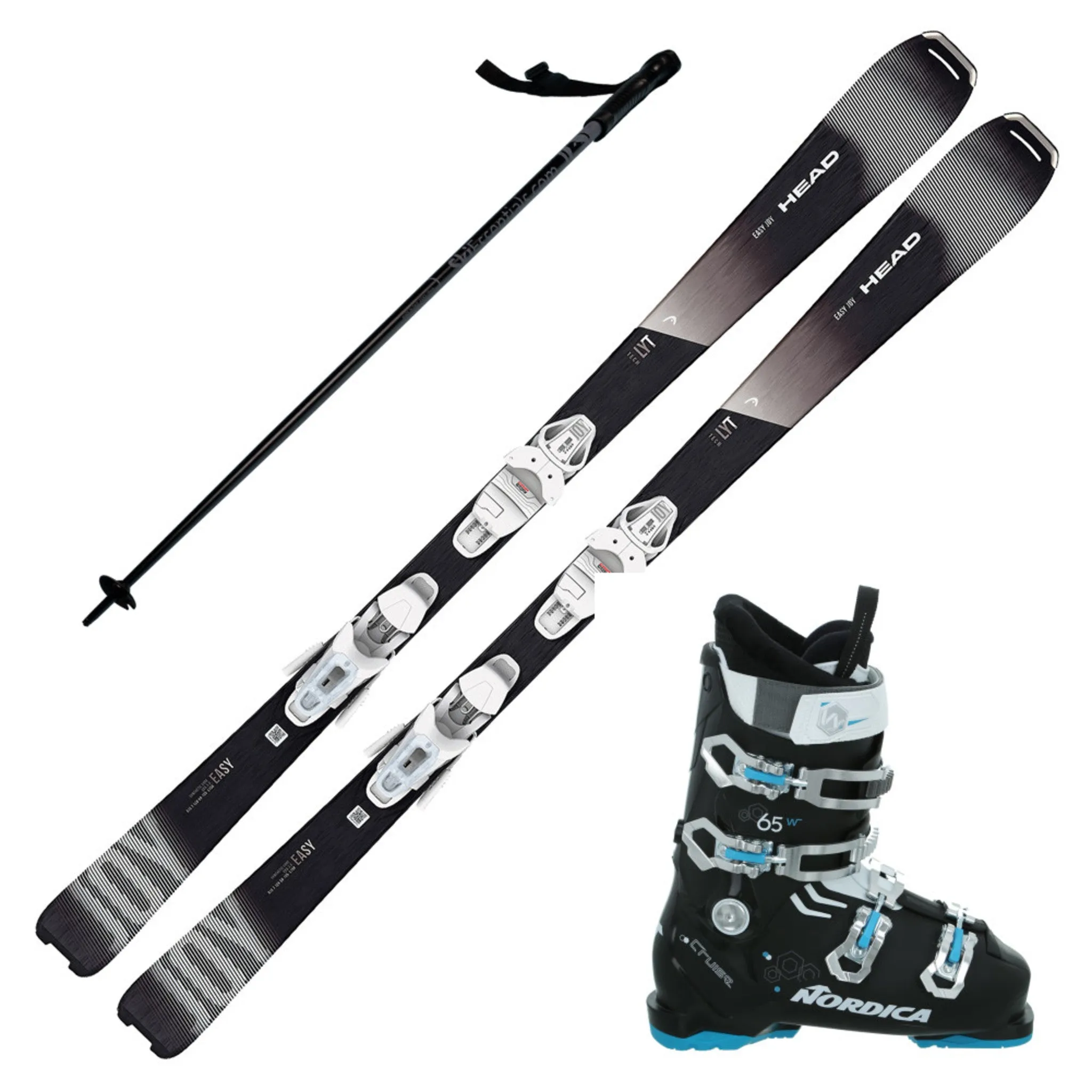 2023 Head Easy Joy SLR Pro Women's Skis with Nordica Cruise 65 Boots and Poles