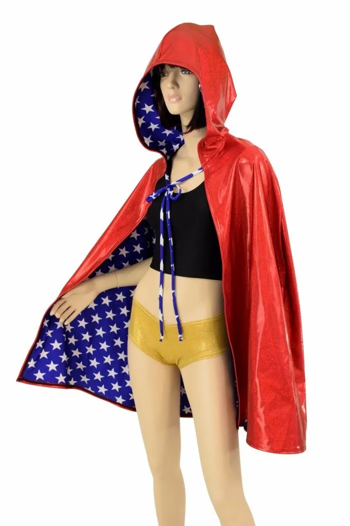 35" Reversible Hooded Cape