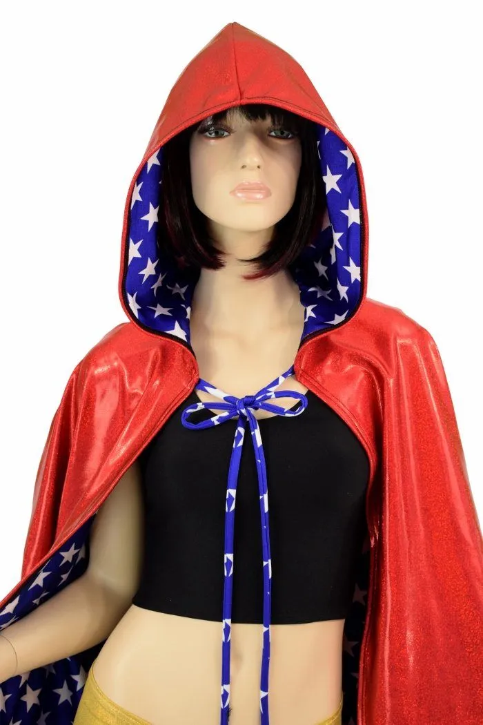 35" Reversible Hooded Cape