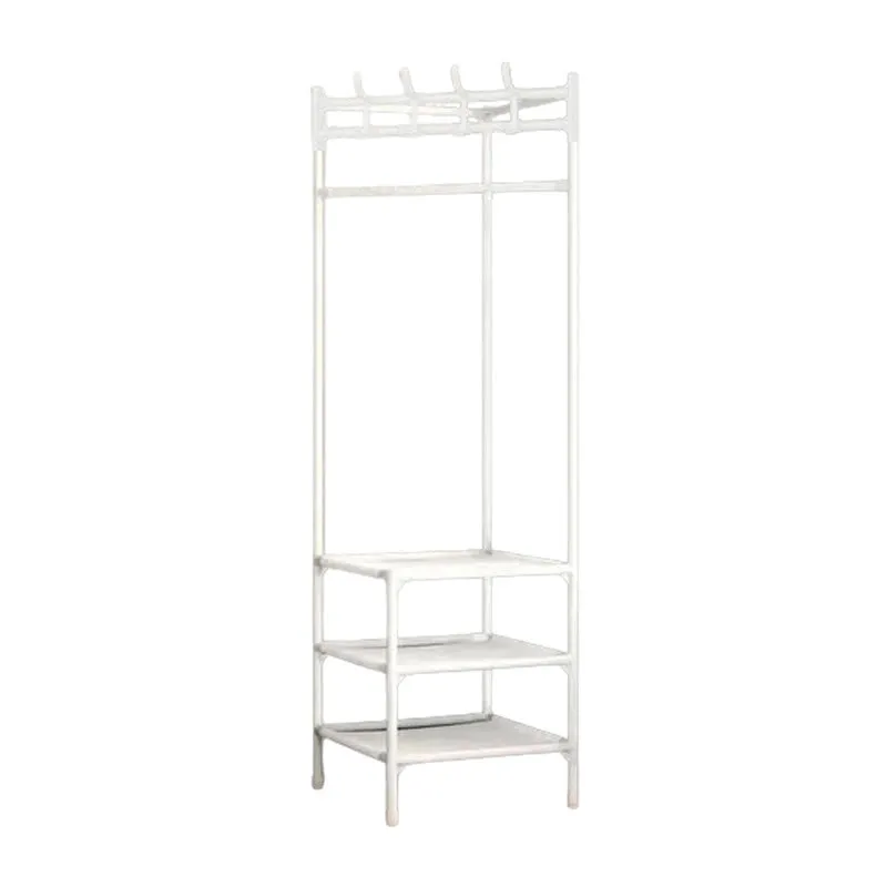 40X185X40Cm 3-Layers Corner Clothes Hanger Shoe And Coat Rack F52-8-1532