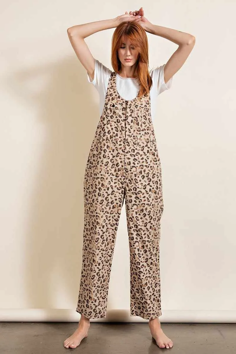 Animal/ Leopard Printed Jumpsuit