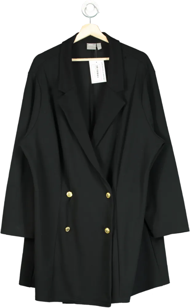 ASOS Black Double Breasted Blazer UK 28