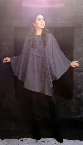 Asymmetrical Cape w/Hood