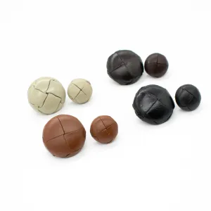 Classic Leather Woven Shank Button