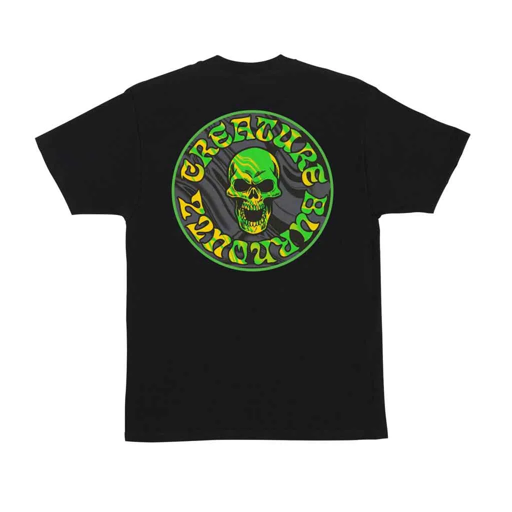 Creature Burnoutz Patch S/S Tee - Black