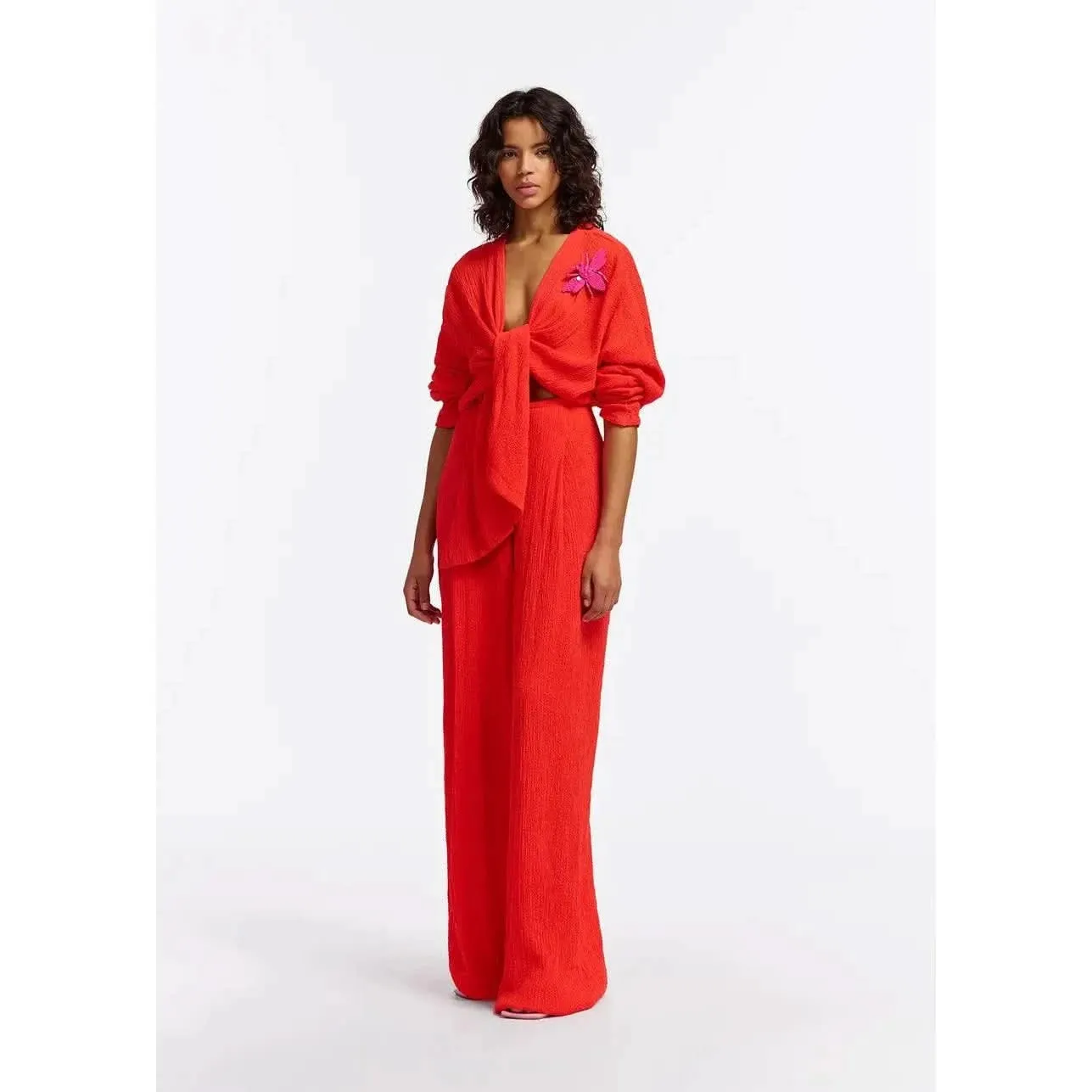 Essentiel Antwerp Forty Jumpsuit in Red