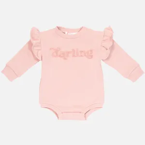 Fleece Flutter Romper - Darling