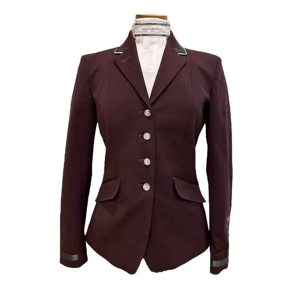 Flying Changes Charlotte Show Coat - Bordeaux with Grey - 38