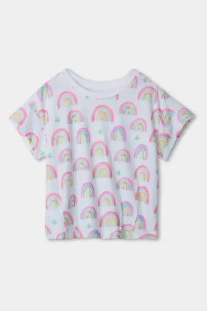 Girls Shirt Hatley Pretty Rainbows