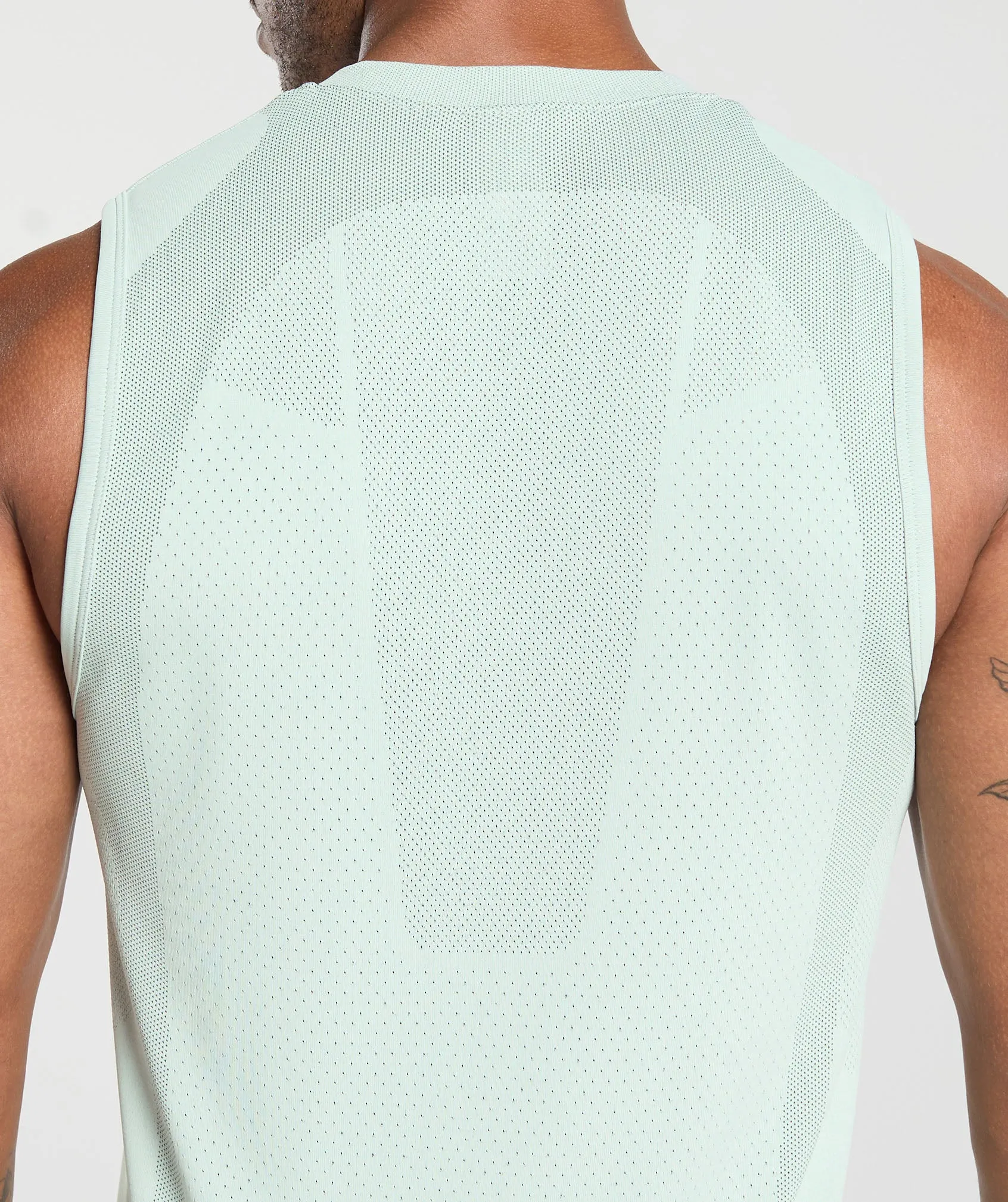 Gymshark Apex Seamless Tank - Cool Turquoise/Black