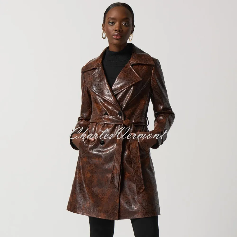 Joseph Ribkoff Faux Leather Coat - Style 233973