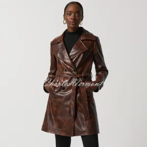 Joseph Ribkoff Faux Leather Coat - Style 233973