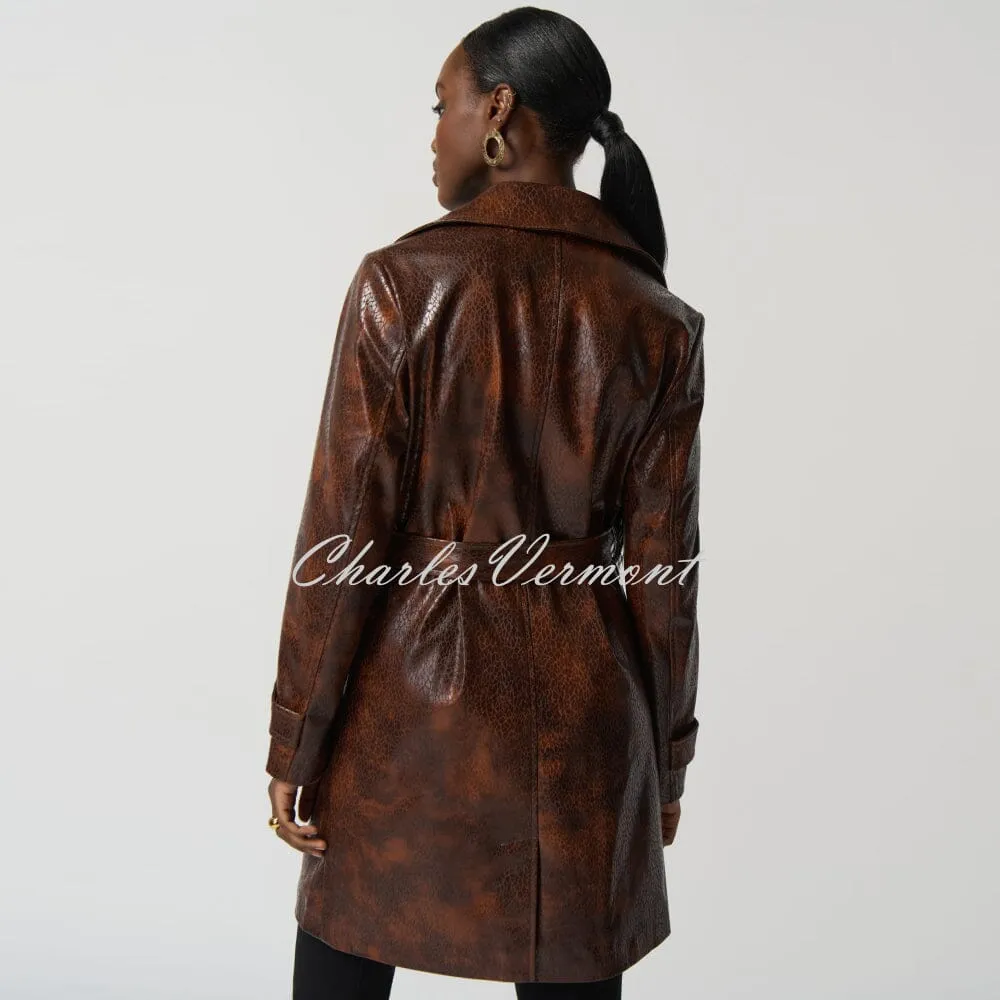 Joseph Ribkoff Faux Leather Coat - Style 233973