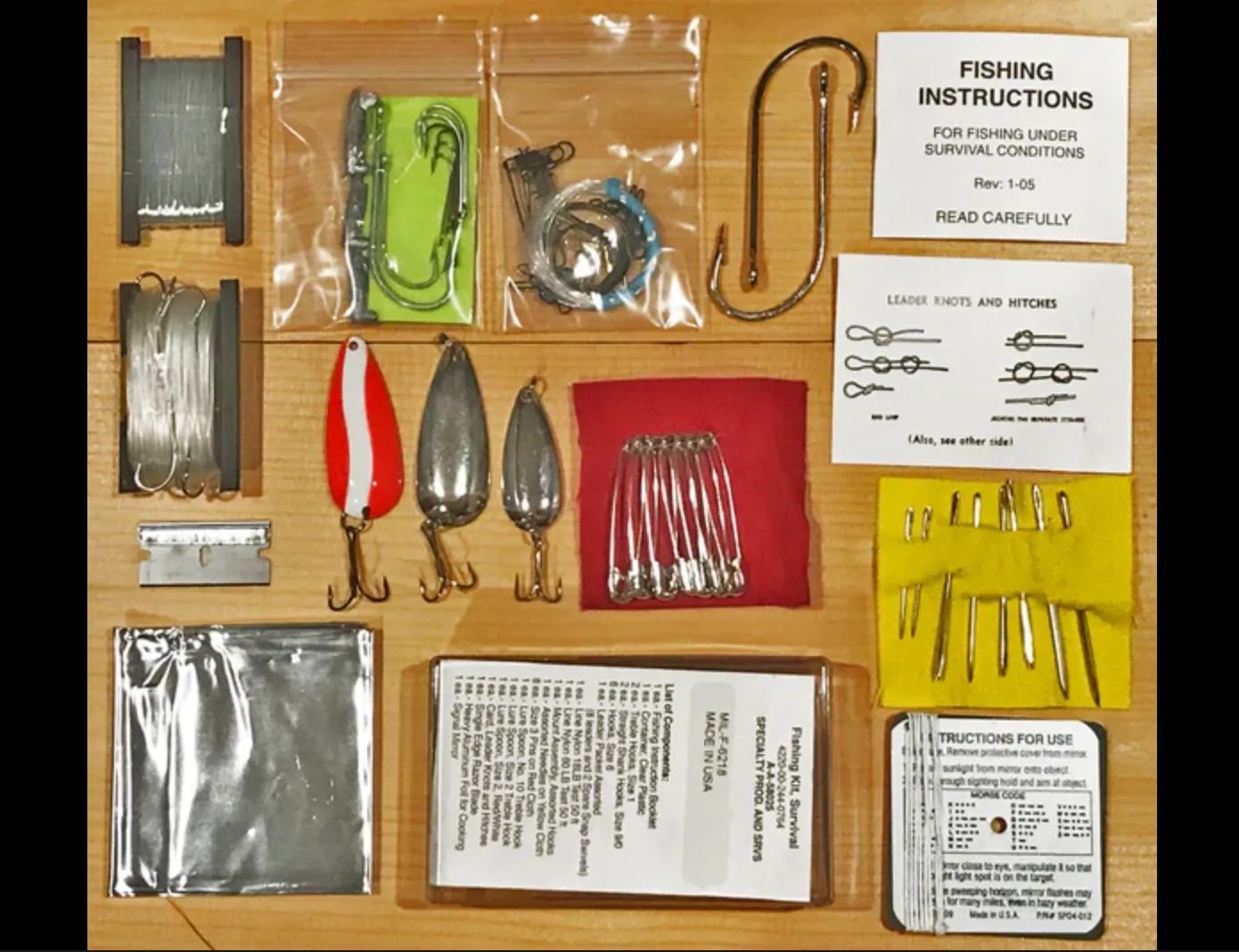 Kit, US Military Survival Fishing Kit