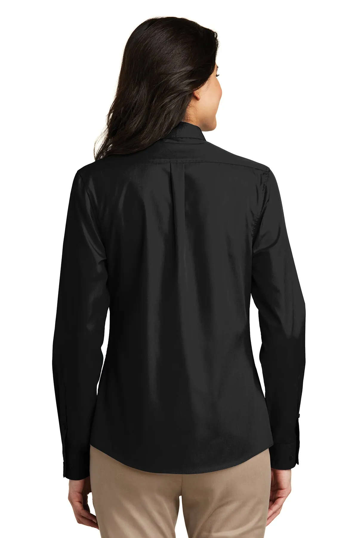 Ladies Long Sleeve Carefree Poplin Shirt