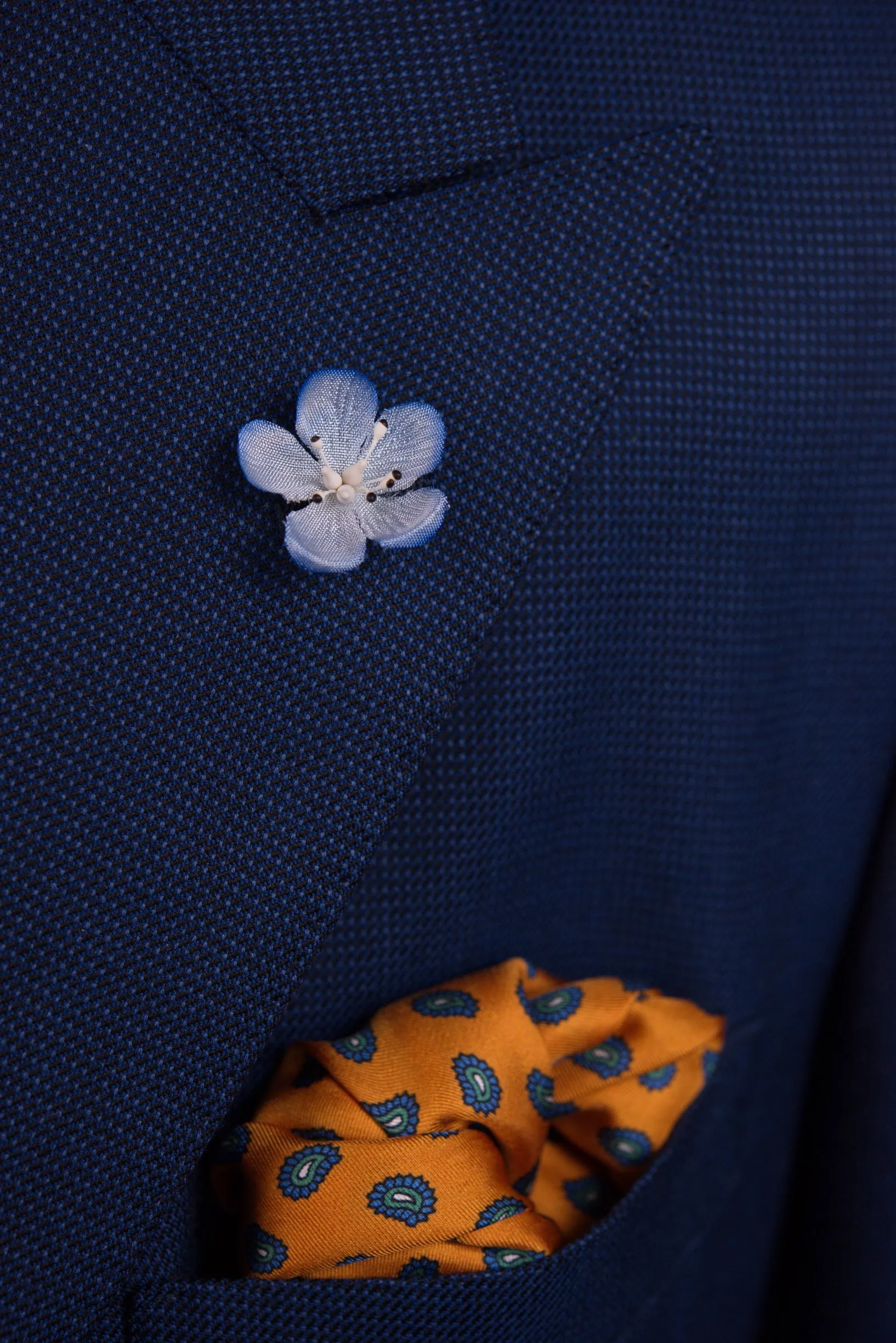 Light Blue Veronica Persica Boutonnière Flower