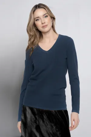 Long Sleeve V-Neck Top