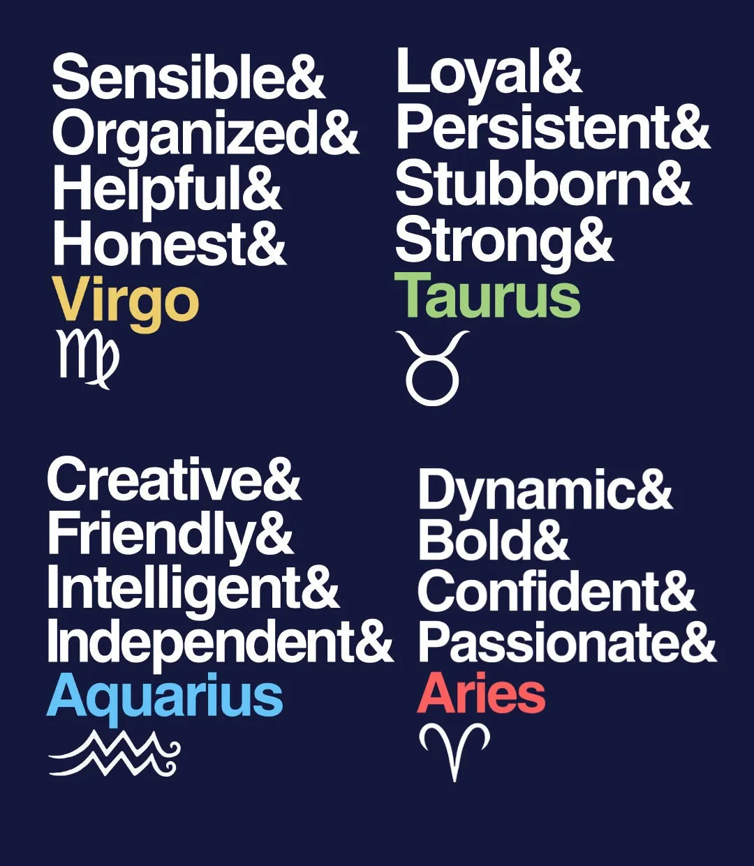 Matching Zodiac Shirts with Star Sign Traits