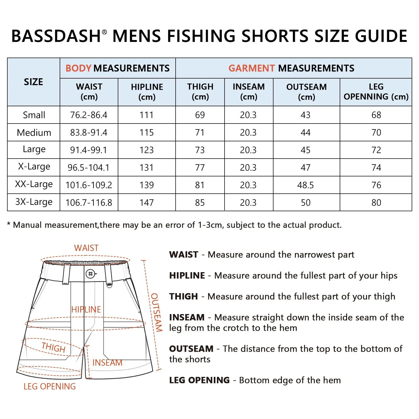 Men's 8in Quick Dry Water Resistant UPF 50  Shorts