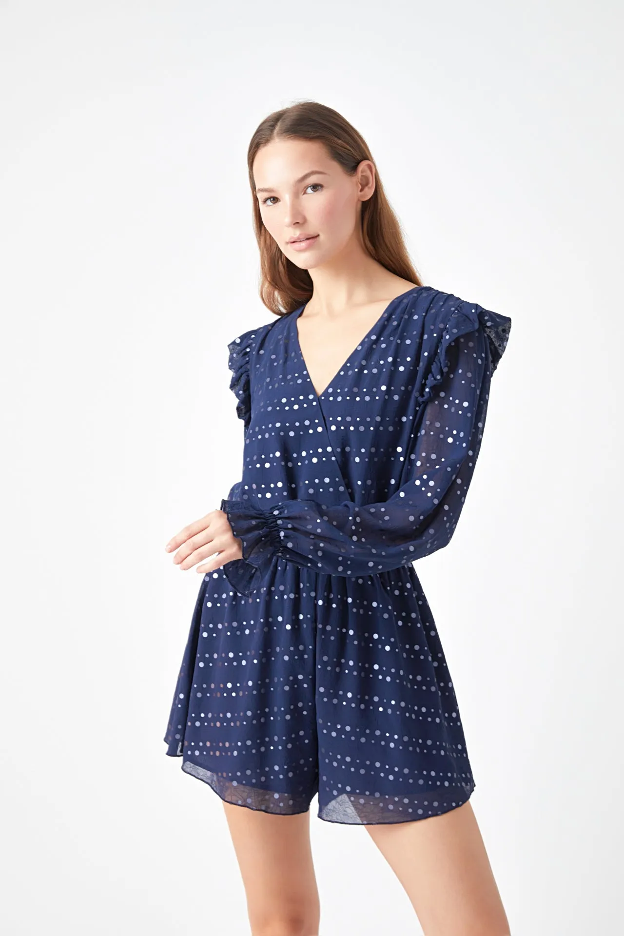 Metallic Dots Romper