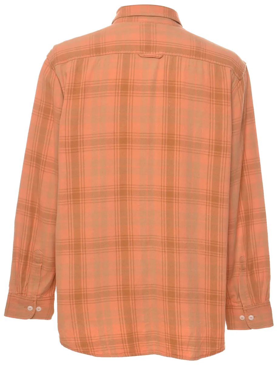 Orange Pendleton Checked Shirt - L