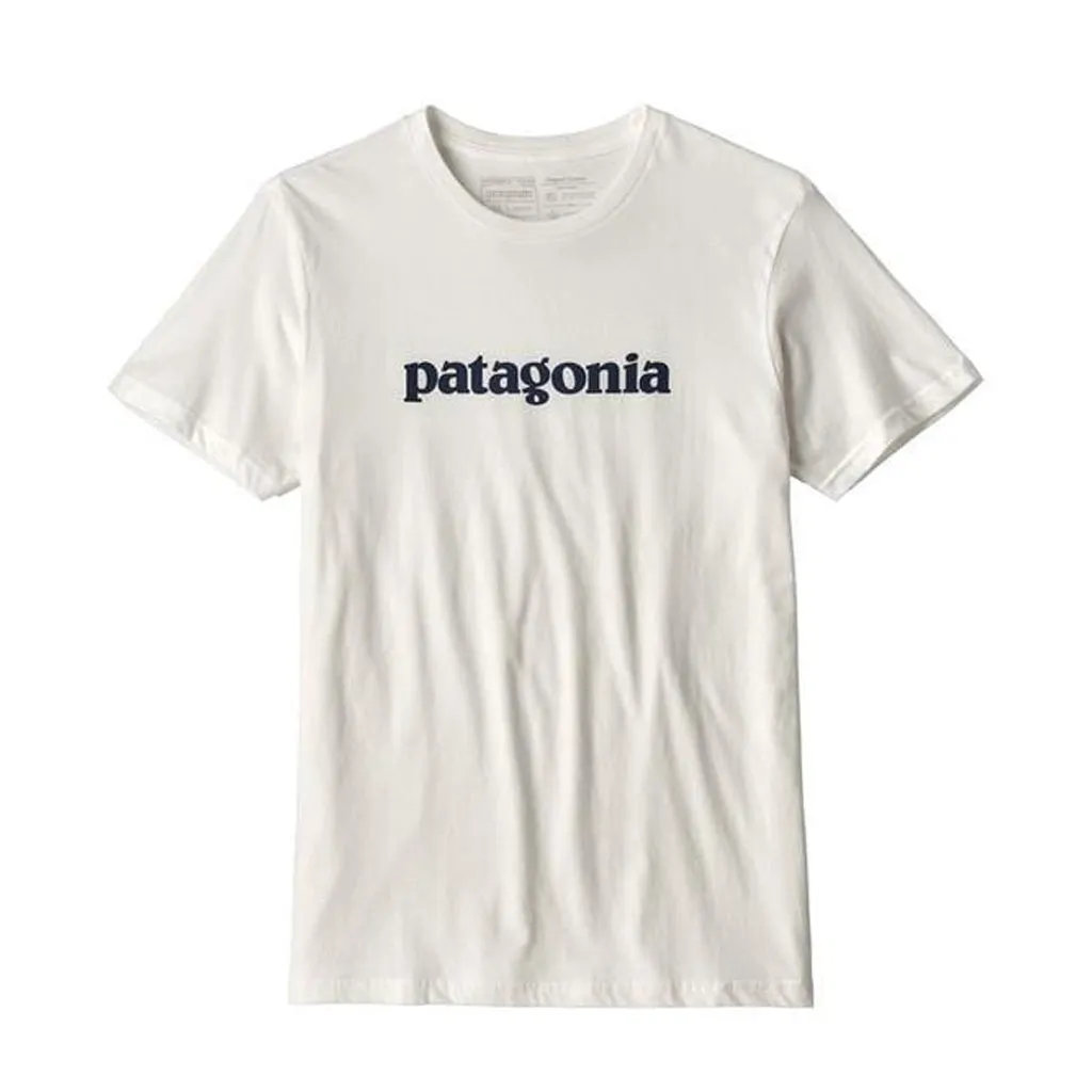 Patagonia Text Logo Organic T-shirt - WHITE 39154