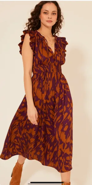 Plum/Orange Fall Dress