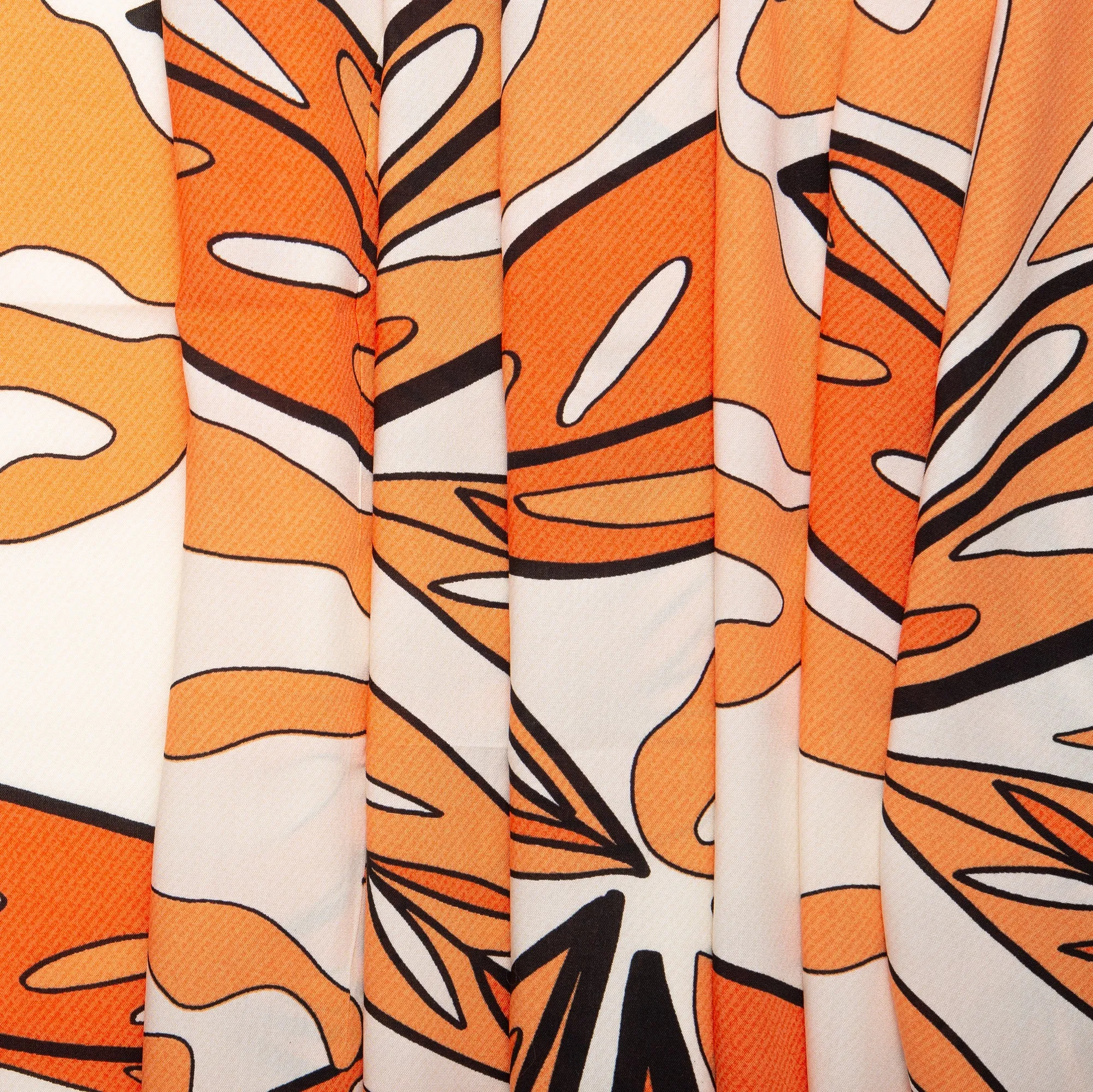 Printed rayon - AMANDA - Orange