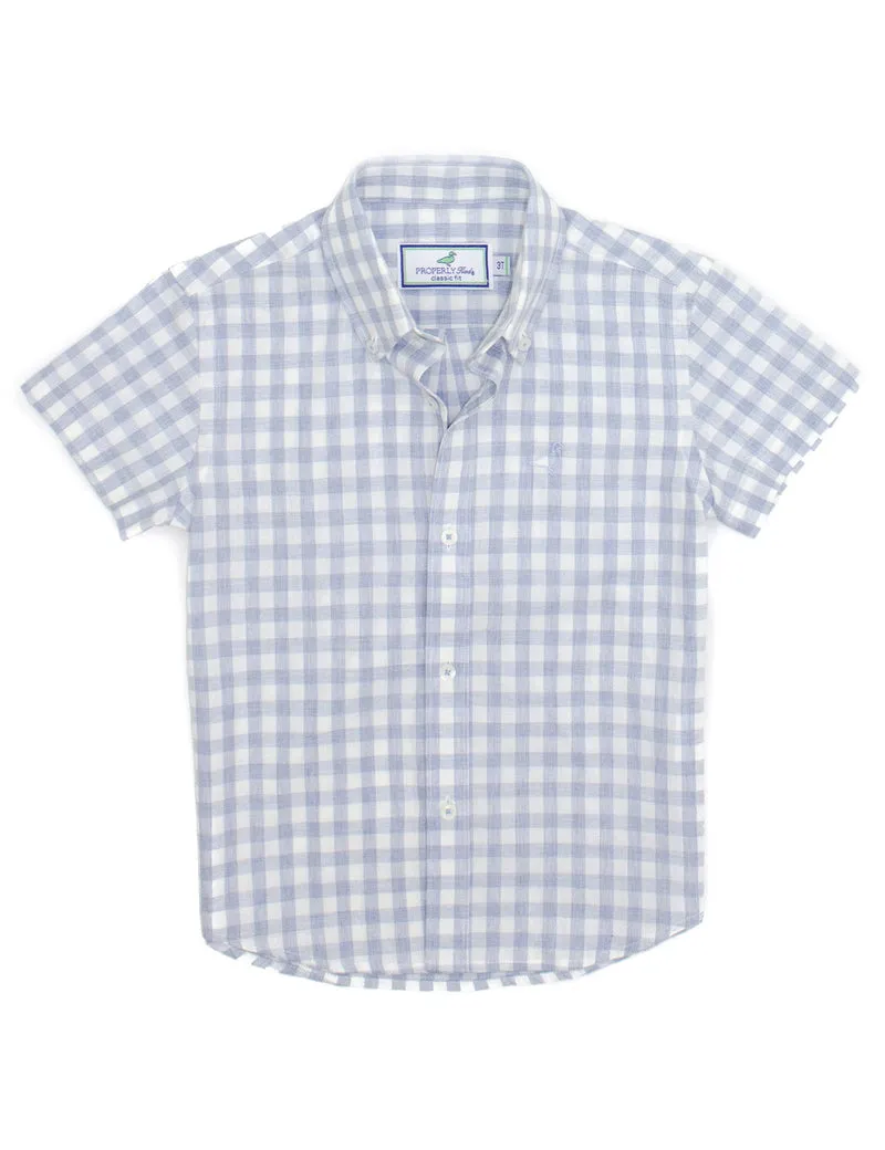 Properly Tied Harbor Shirt - Rain Blue