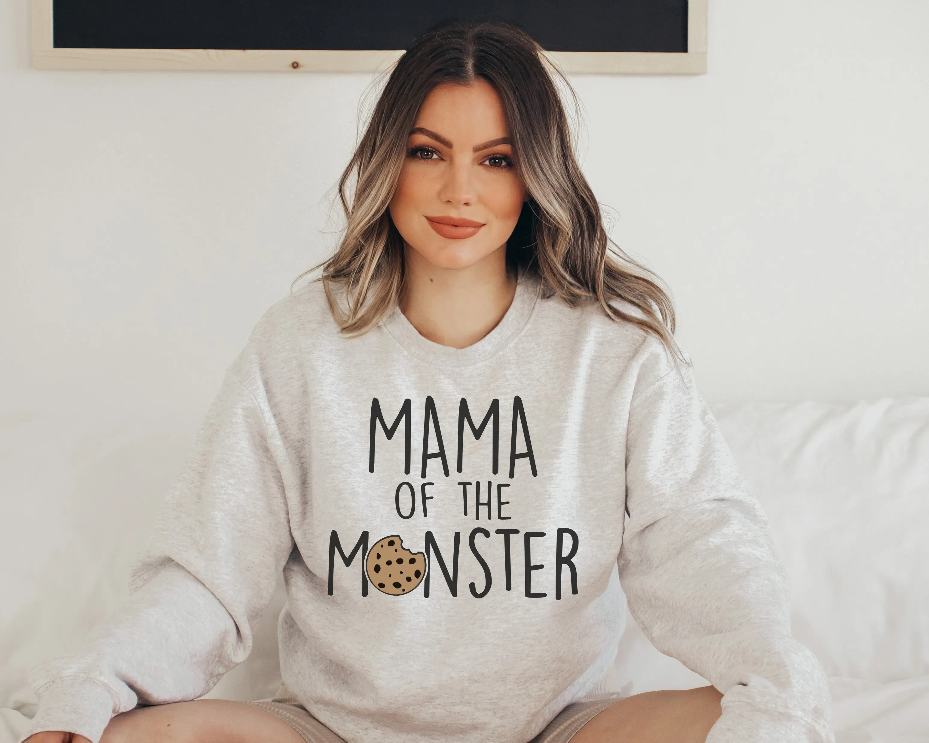 "Mama, Dad of the Monster"  Cookie Themed Custom Parent Sweatshirt