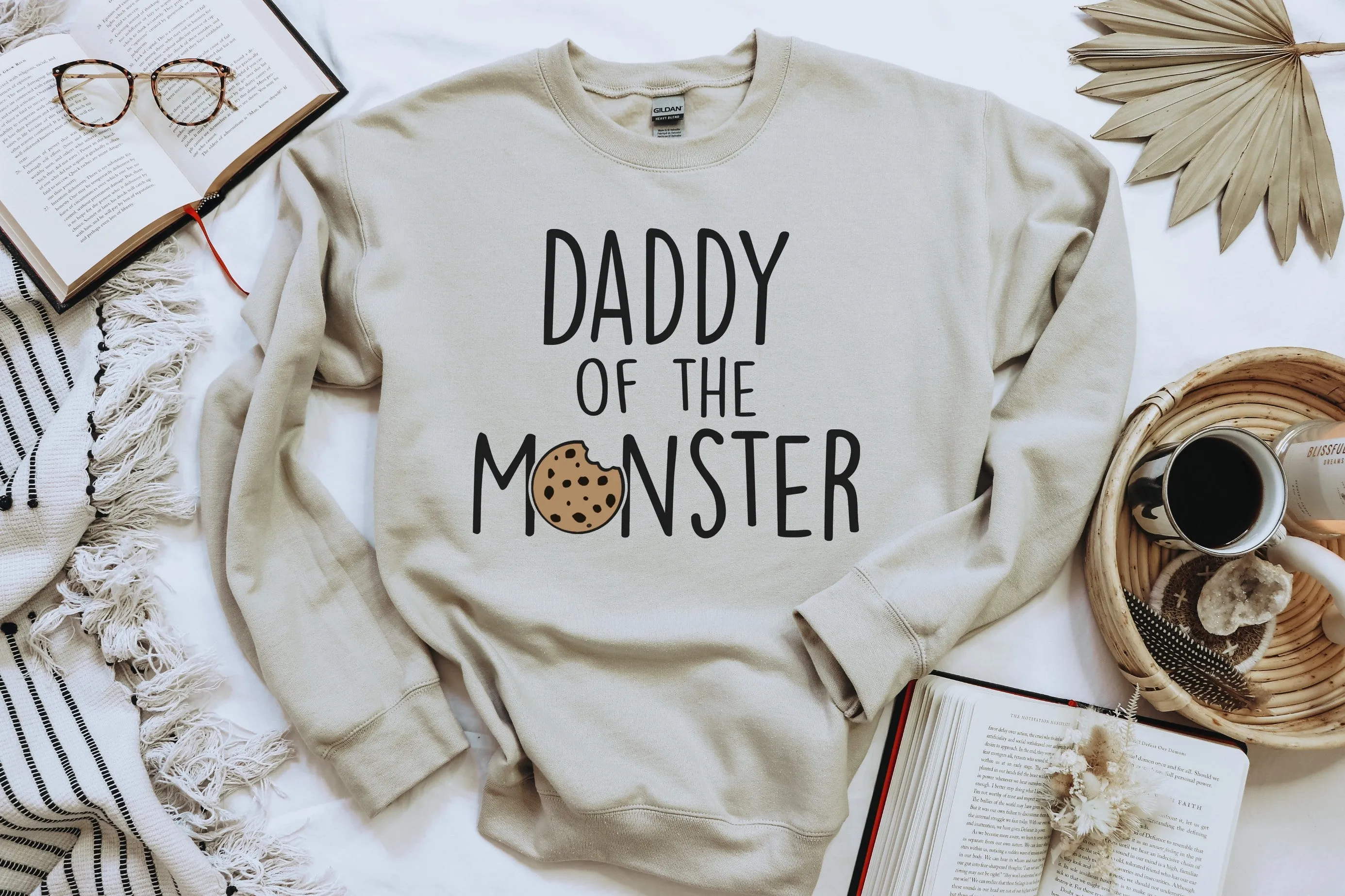 "Mama, Dad of the Monster"  Cookie Themed Custom Parent Sweatshirt