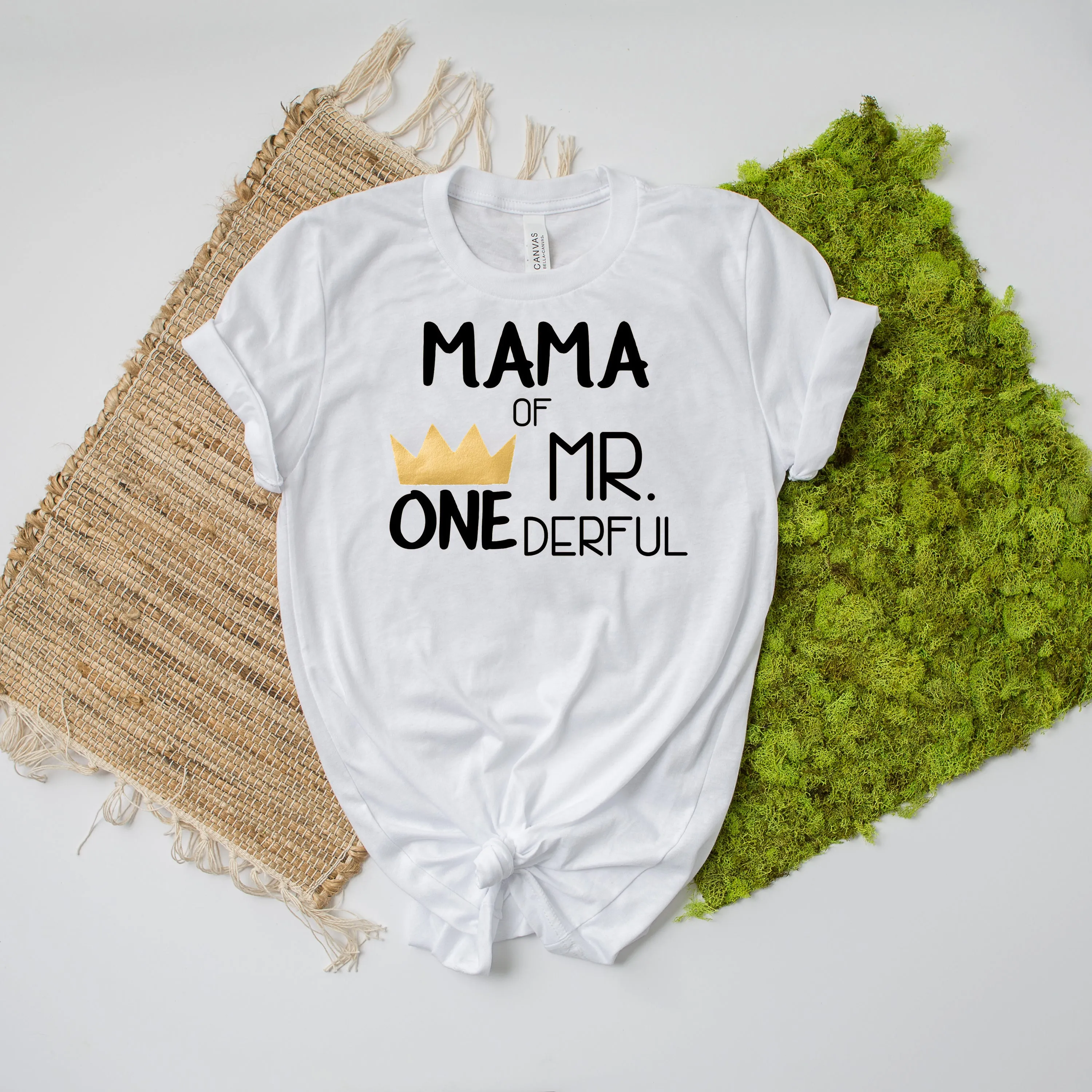 "Mom, Dad of Mr. Onederful" Custom 1st Birthday Family Shirts