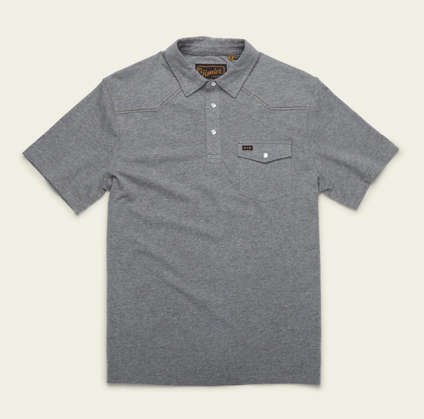 Ranchero Polo - Deep Grey Heather