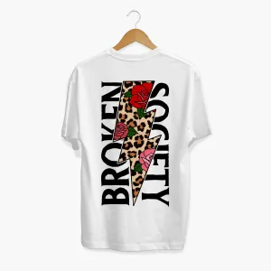 Roses And Animal Print T-shirt (Unisex)