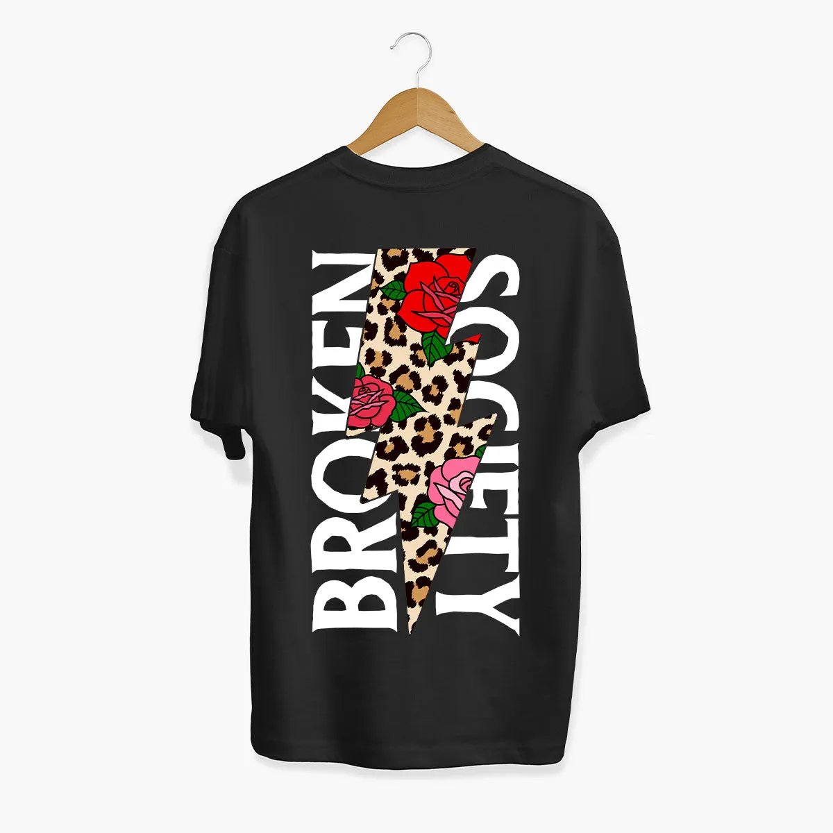 Roses And Animal Print T-shirt (Unisex)