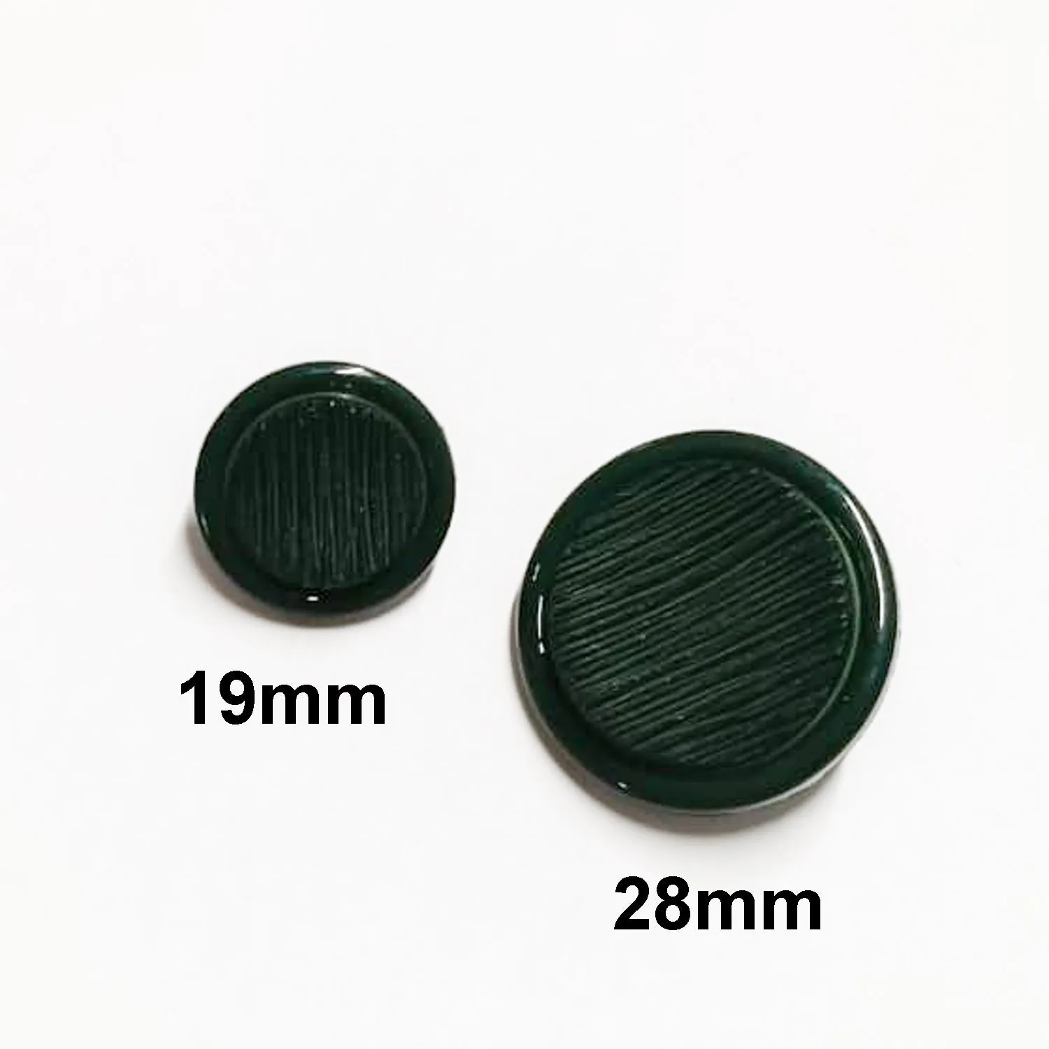 Round Textured Shank Button 28mm