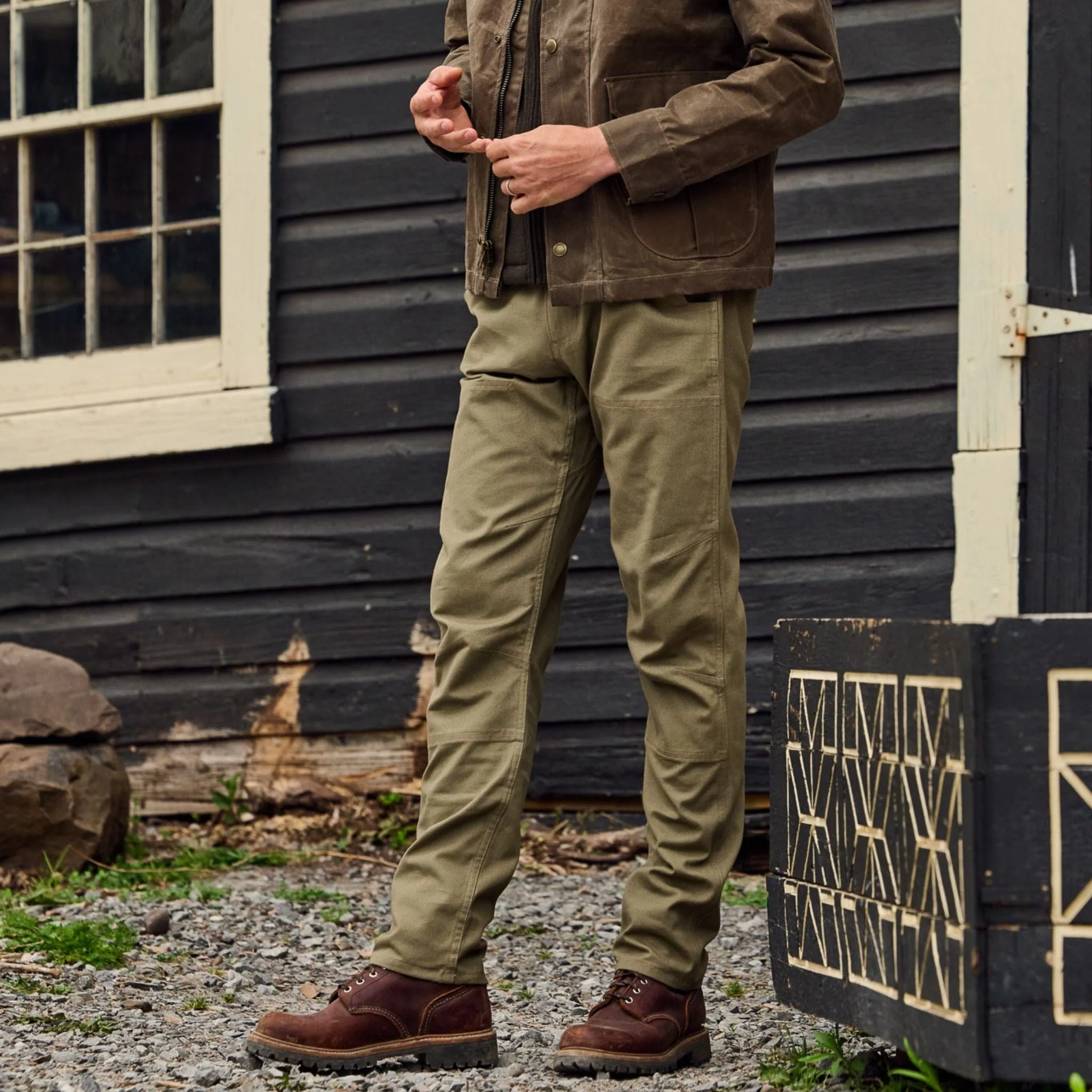 Rutledge Double-Front Canvas Pant