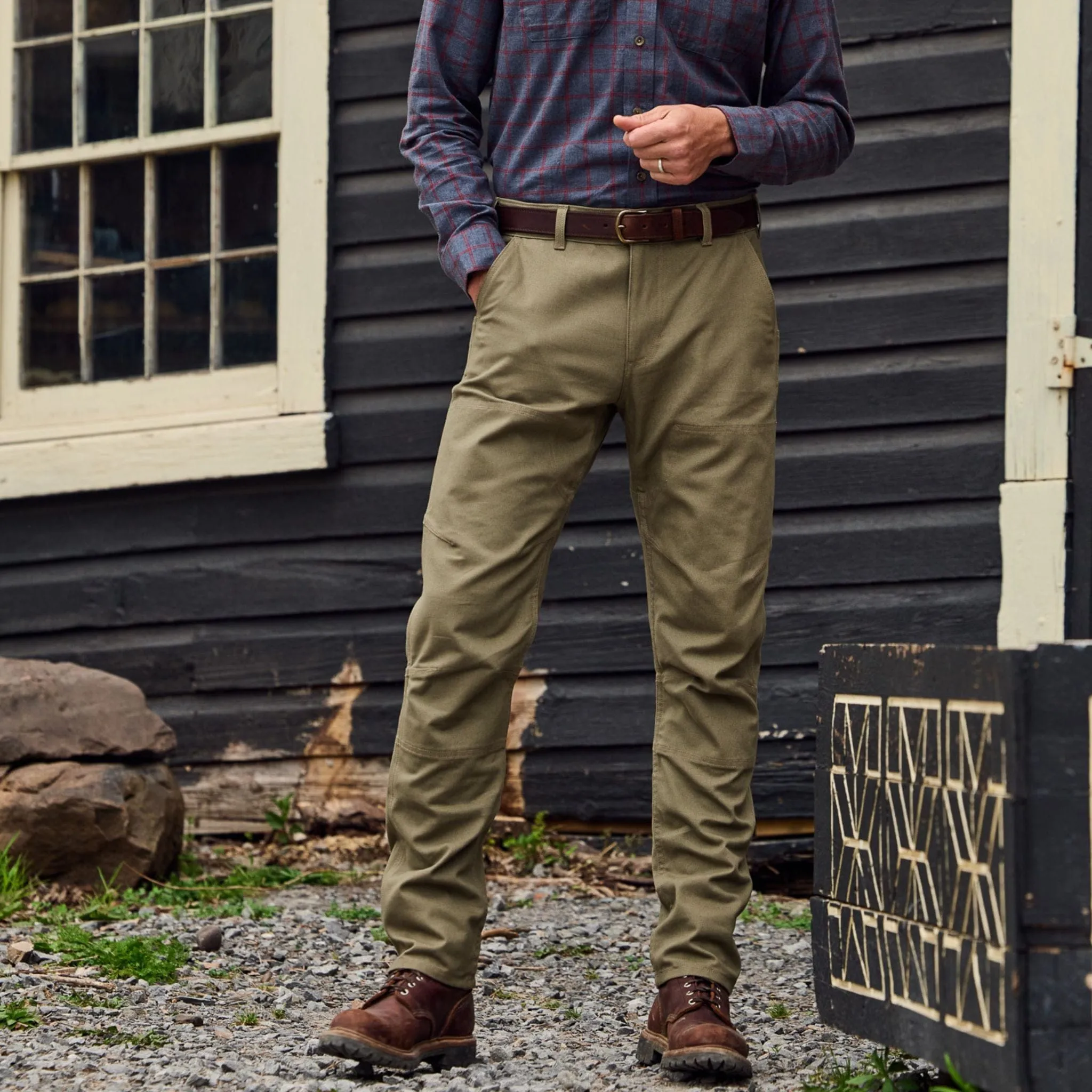 Rutledge Double-Front Canvas Pant