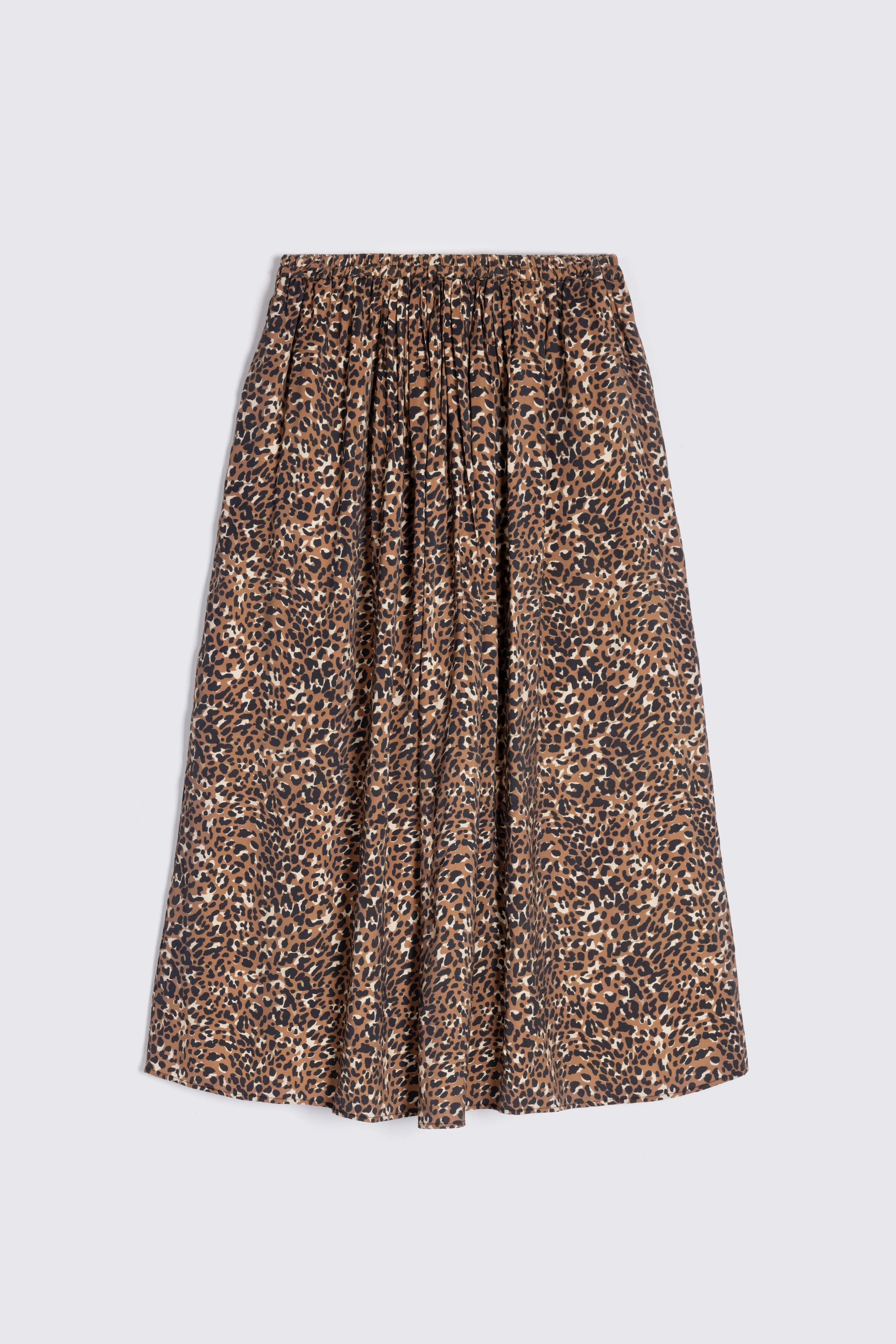 SAFFY LEOPARD SKIRT (MULTI BROWN)