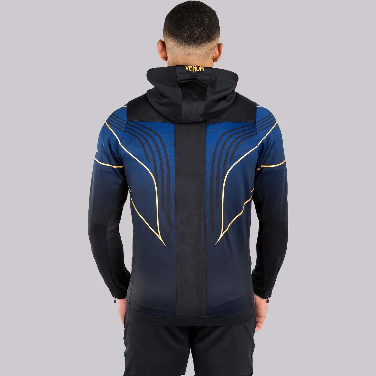 Venum UFC Authentic Fight Night 2.0 Walkout Hoodie Blue/Black/Gold